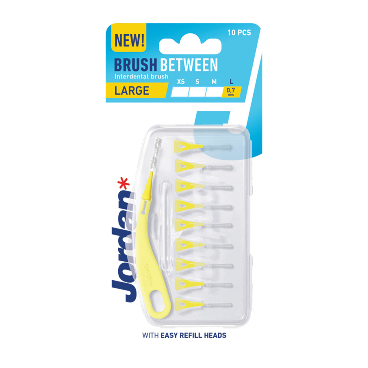 Jordan Brush Between Interdental Brush Μεσοδόντια Βουρτσάκια Large 0,7mm 10 τεμάχια