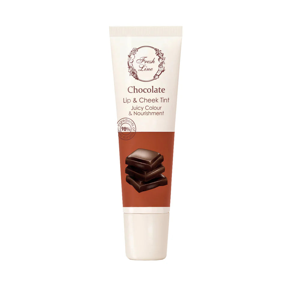 Chocolate Lip & Cheek Tint με αμυγδαλέλαιο, ηλιανθέλαιο & φυτικό κερί Καρναούμπα