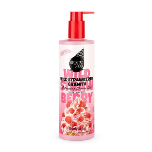 Organic Shop Ice Cream Wild Strawberry Granita Αφρόλουτρο για Αναζωογόνηση 400ml