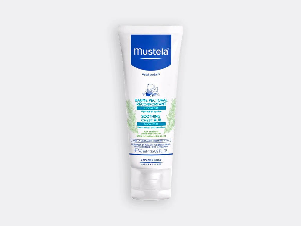 Soothing Chest Rub Μustela Κρέμα Εντριβής Στήθους 40ml