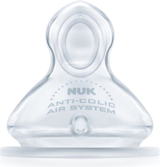 Nuk First Choice+ Θηλή από Σιλικόνη Μεσαίας Ροής για 6+ μηνών