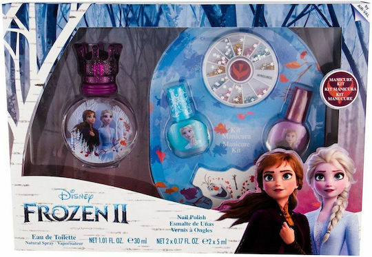 Frozen District Παιδικό Σετ Eau de Toilette Frozen II 30ml με 2 Βερνίκια Νυχιών 5ml, Λίμα & Διακοσμητικά Νυχιών