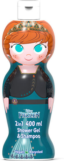 Παιδικό Αφρόλουτρο & Σαμπουάν 2 σε 1 "Frozen Anna" 400ml