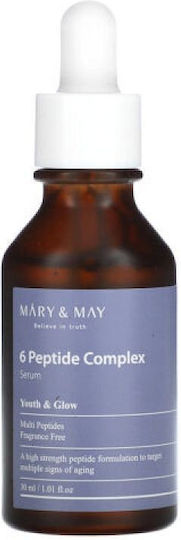 Mary & May Ενυδατικό & Αντιγηραντικό Serum Προσώπου με Πεπτίδια για Λάμψη & Σύσφιξη 30ml