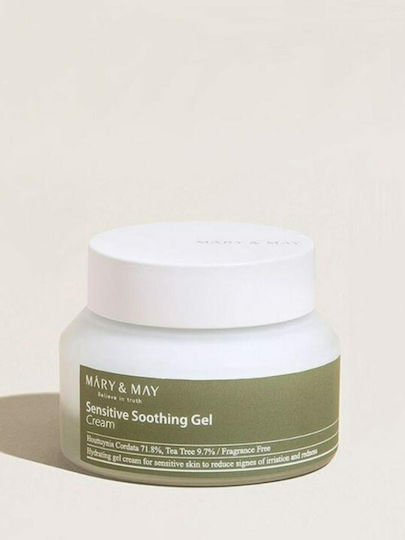Mary & May Sensitive Soothing Light Gel-Κρέμα Προσώπου για Ενυδάτωση, Ατέλειες & Ερυθρότητα με Υαλουρονικό Οξύ & Πανθενόλη 70gr