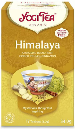 Yogi Tea Himalaya Μείγμα Βοτάνων Βιολογικό Προϊόν 17 Φακελάκια 30.6gr