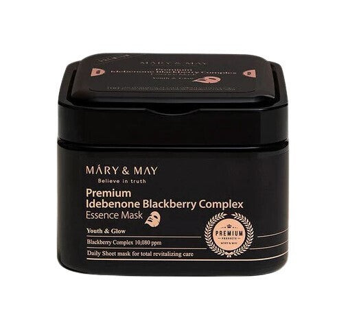 Mary&may Premium Idebenon Blackberry Complex Ampoule Mask 20 καθημερινές Αναζωογονητικές Μάσκες