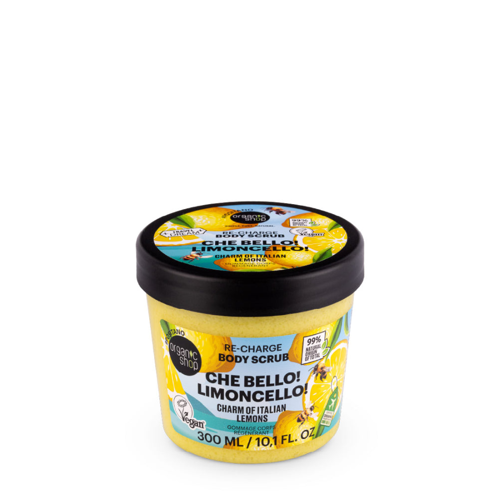 Organic Shop Body Scrub Travel Dream Che Bello Limoncello Scrub Σώματος Επαναφόρτισης Travel Dream με Λεμόνι 300ml