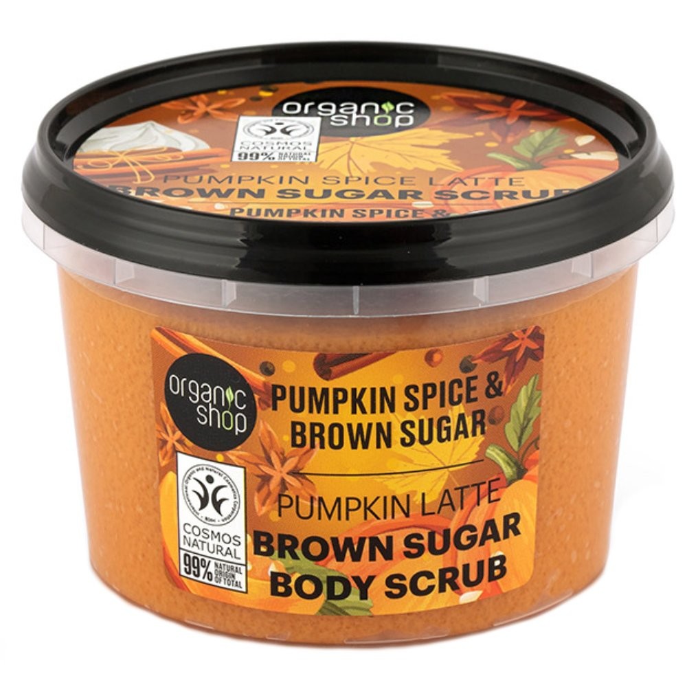 Organic Shop Brown Sugar Scrub Pumpkin Spice Latte Scrub Σώματος με Pumpkin Spice & Καστανή Ζάχαρη 250ml