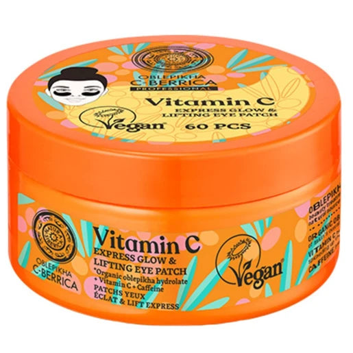 Natura Siberica&nbsp;Oblepikha Vitamin C Express Glow &amp; Lifting Eye Patches Ενυδατικά Patches Ματιών με Βιταμίνη C για Λάμψη &amp; Ανόρθωση 60 Τεμάχια