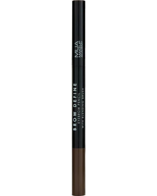 MUA Brow Define Eyebrow Pencil With Blending Brush Dark Brown