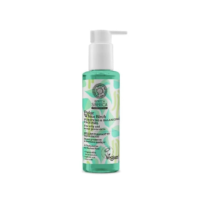 Natura Siberica Bereza Polar White Birch Gel για Peeling Προσώπου για Καθαρισμό & Εξισορρόπηση 145ml