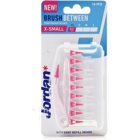 Jordan Brush Between Interdental Brush Μεσοδόντια Βουρτσάκια X-Small 0,4mm 10 τεμάχια