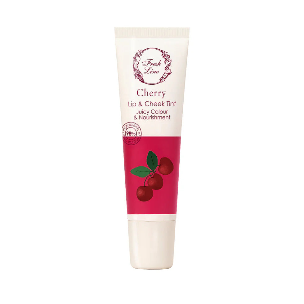 Cherry Lip & Cheek Tint με αμυγδαλέλαιο, ηλιανθέλαιο & φυτικό κερί Καρναούμπα