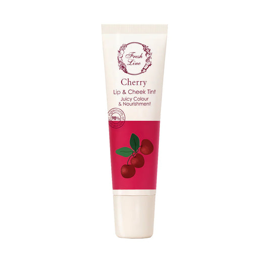 Cherry Lip & Cheek Tint με αμυγδαλέλαιο, ηλιανθέλαιο & φυτικό κερί Καρναούμπα