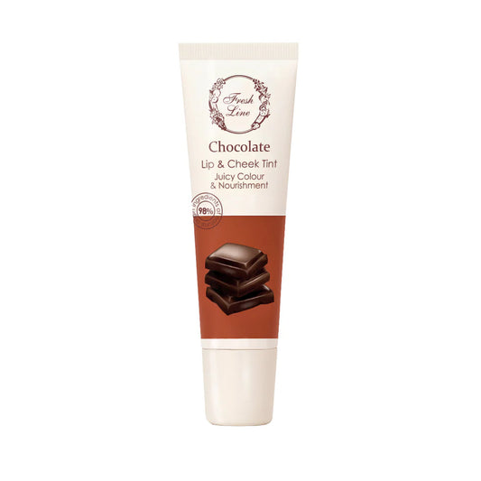 Chocolate Lip & Cheek Tint με αμυγδαλέλαιο, ηλιανθέλαιο & φυτικό κερί Καρναούμπα
