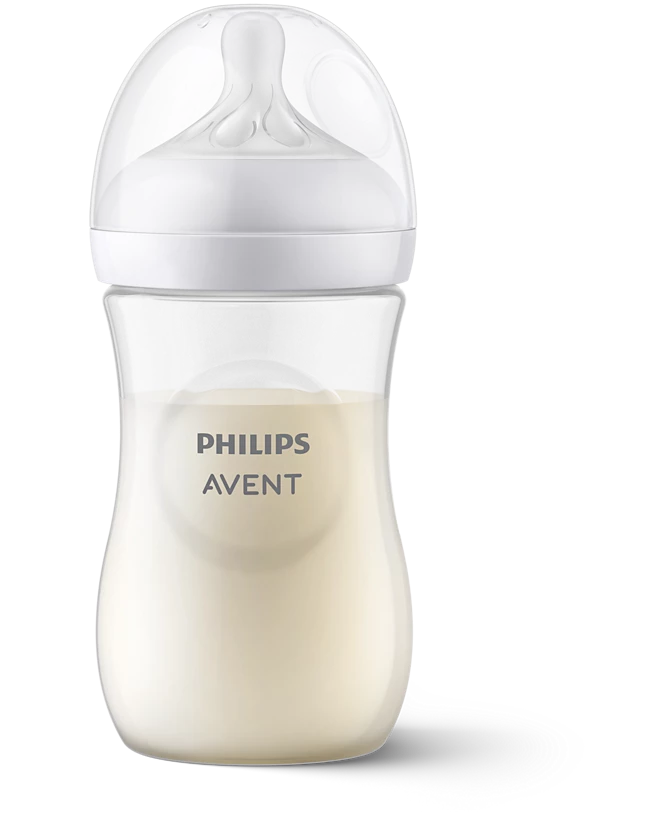 AVENT - NATURAL RESPONSE Πλαστικό Μπιμπερό με Θηλή Σιλικόνη & Airfree Vent 3-6m (σχέδιο αρκουδάκι) - 260ml
