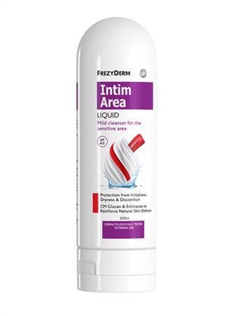 Frezyderm Intim Area Liquid  Καθαριστικό Ευαίσθητης Περιοχής PH4 200 ml