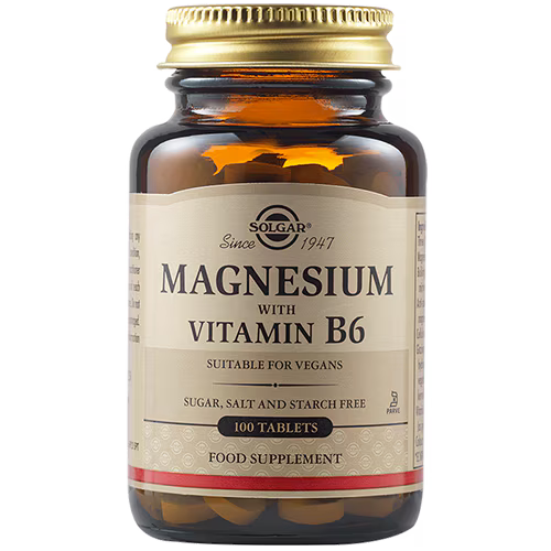 Solgar Magnesium with Vitamin B6 100 ταμπλέτες