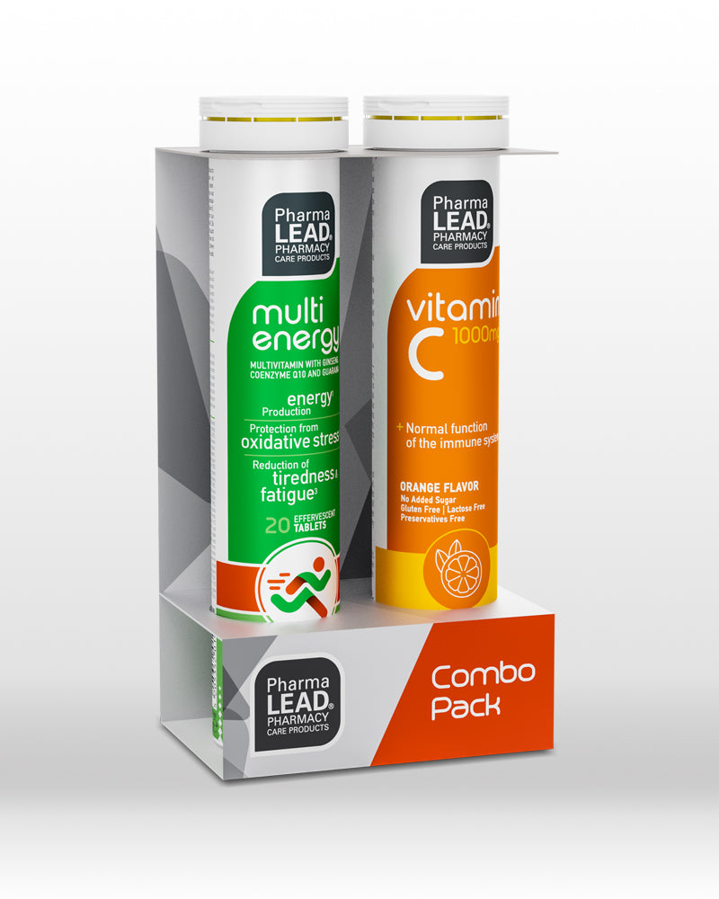 Pharmalead Multi Energy 20 αναβράζοντα δισκία και Vitamin C 1000mg 20 αναβράζοντα δισκία