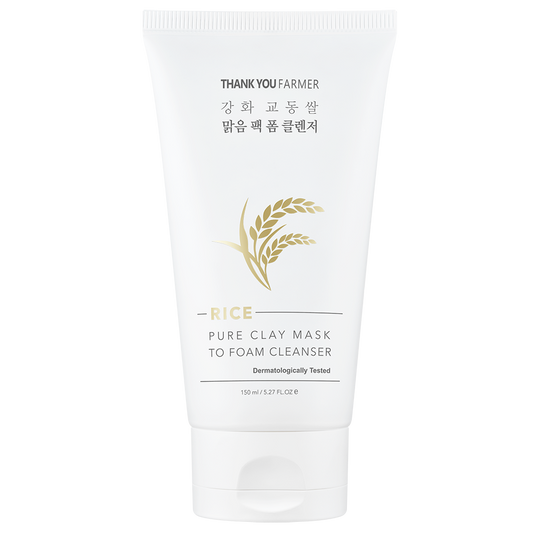 Rice Pure Clay Mask to Foam Cleanser 150ml