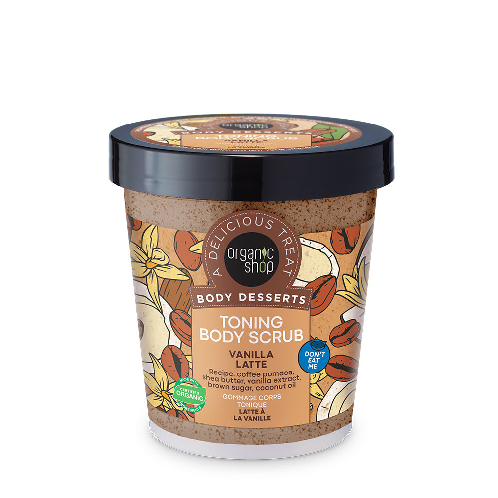 Organic Shop Scrub Σώματος Body Desserts Vanilla Latte, 450ml