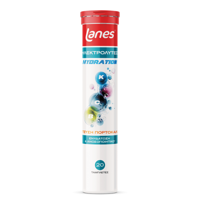 Lanes Electrolytes Hydration Συμπλήρωμα διατροφής με Μέταλλα - Ηλεκτρολύτες 20 ταμπλέτες
