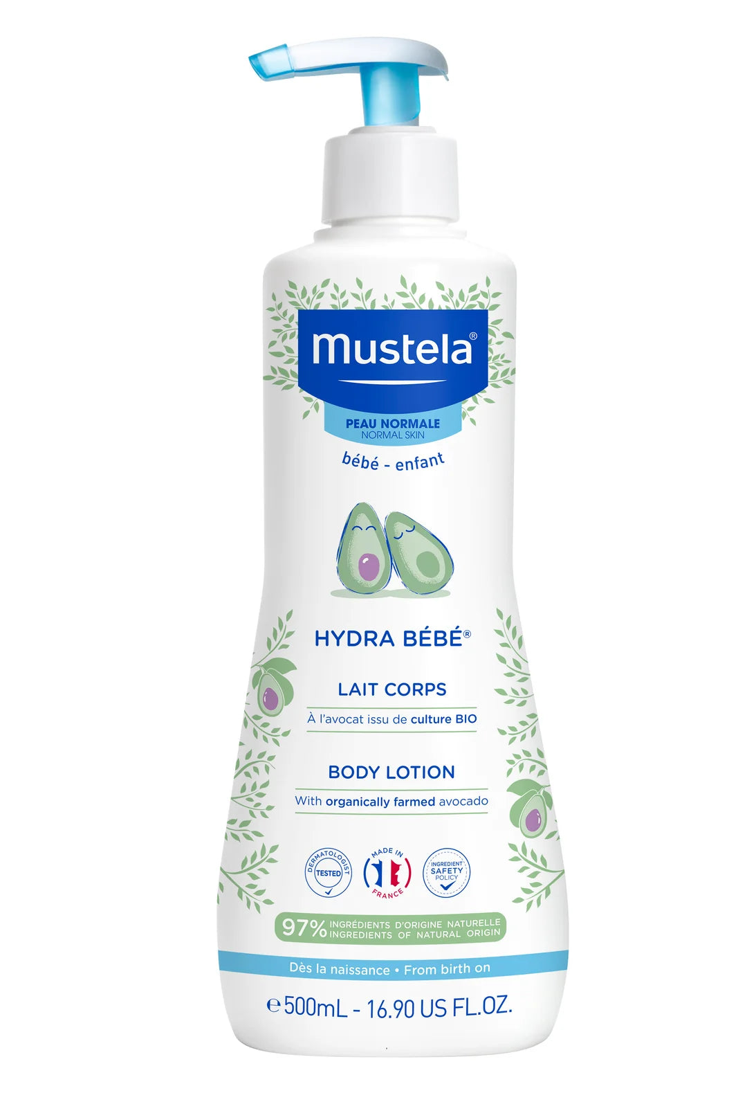 Hydra Bébé Body Lotion Mustela Κρέμα Ενυδάτωσης Σώματος 500ml