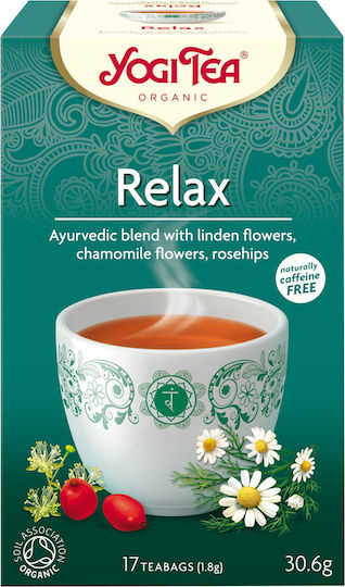 Yogi Tea Relax Μείγμα Βοτάνων Βιολογικό Προϊόν 17 Φακελάκια 30.6gr