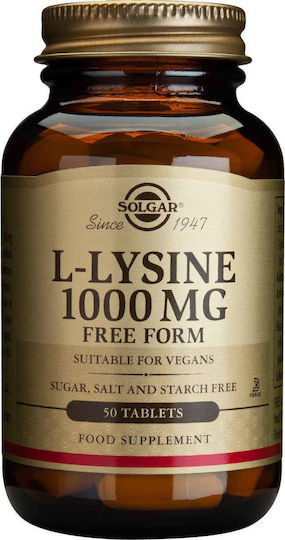 Solgar L-Lysine 50 Ταμπλέτες Unflavoured