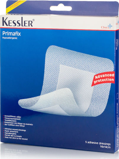 Kessler Primafix Αυτοκόλλητες Γάζες 14x14cm 5τμχ
