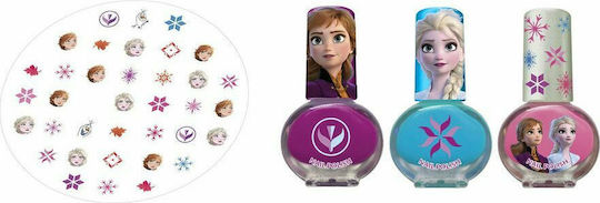 Nail Art Set Παιδικά Μανό Frozen 3τμχ