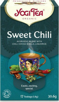 Yogi Tea Sweet Chili Μείγμα Βοτάνων Βιολογικό Προϊόν 17 Φακελάκια 30.6gr