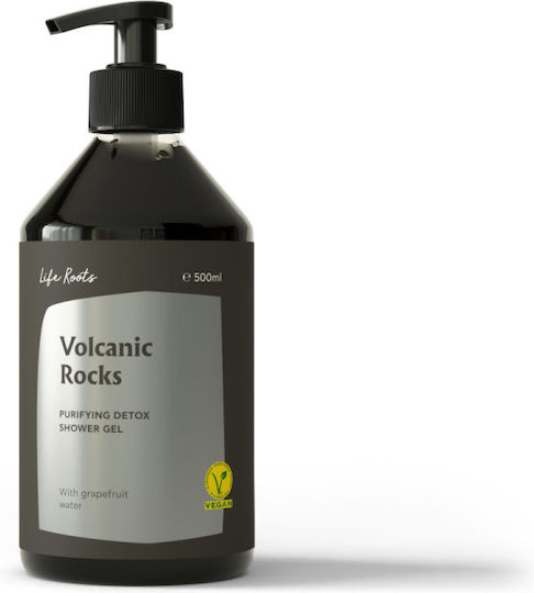 Life Roots Volcanic Rocks Αφρόλουτρο σε Gel Πούδρα 500ml