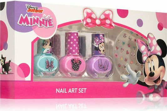 Nail Art Set Παιδικά Μανό Minnie 3τμχ
