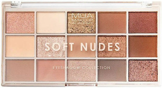 MUA Soft Nudes Παλέτα με Σκιές Ματιών σε Στερεή Μορφή Πολύχρωμη 12gr
