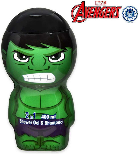 Παιδικό Αφρόλουτρο & Σαμπουάν Hulk σε Μορφή Gel 400ml
