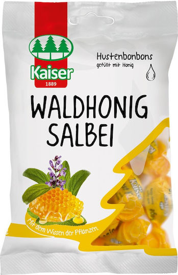 Kaiser 1889 Waldhonig Salbei Καραμέλες χωρίς Γλουτένη Μέλι & Φασκόμηλο 90gr 19τμχ