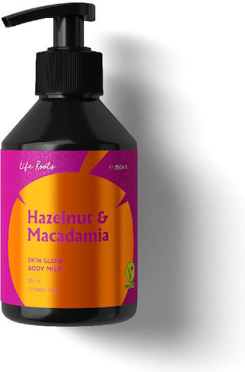 Life Roots Hazelnut & Macadamia Ενυδατική Lotion Σώματος για Όλες τις Επιδερμίδες 250ml