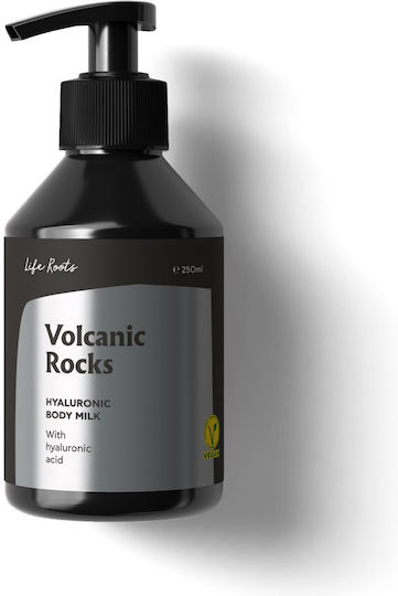 Life Roots Volcanic Rocks Ενυδατική Κρέμα Σώματος με Υαλουρονικό Οξύ για Όλες τις Επιδερμίδες 250ml