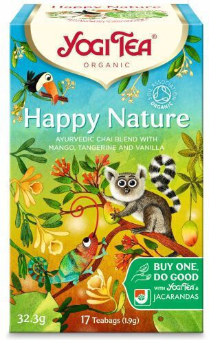 Yogi Tea Happy Nature Μείγμα Βοτάνων Βιολογικό Προϊόν 17 Φακελάκια 32.3gr