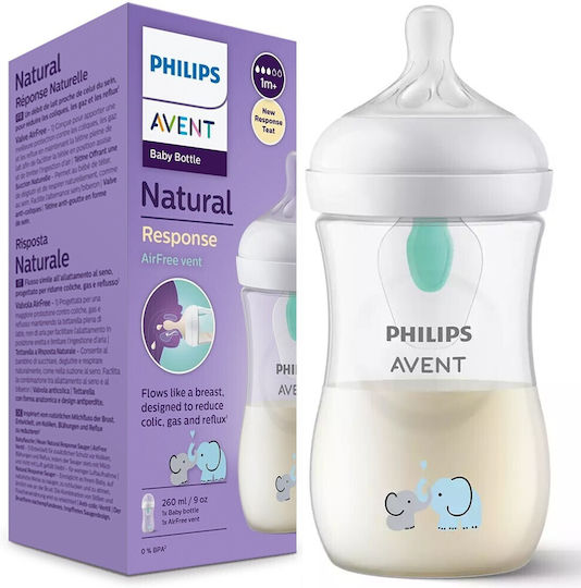 Philips natural response Πλαστικό Μπιμπερό Κατά των Κολικών με Θηλή Σιλικόνης 260ml