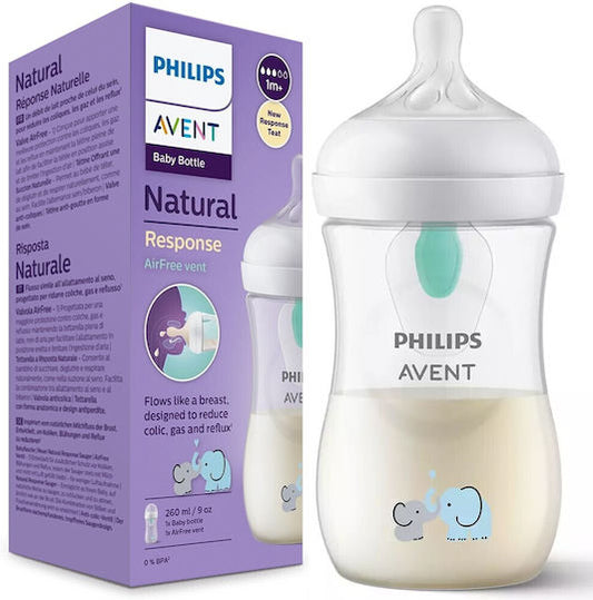 Philips natural response Πλαστικό Μπιμπερό Κατά των Κολικών με Θηλή Σιλικόνης 260ml