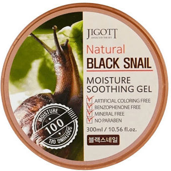Jigott Natural Black Snail Ενυδατικό Gel Σώματος για Ξηρές/Πολύ Ξηρές Επιδερμίδες 300ml
