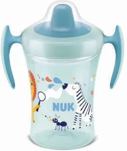 Nuk Evolution Trainer Cup Εκπαιδευτικό Μπιμπερό Πλαστικό με Λαβές Πράσινο Zωάκια για 6m+ 230ml