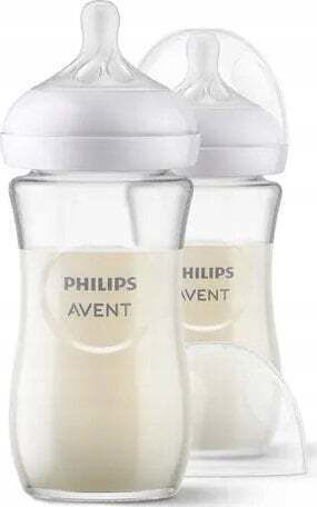 Philips Γυάλινο Μπιμπερό Κατά των Κολικών με Θηλή Σιλικόνης 3-6 μηνών 240ml