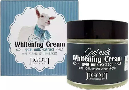 Jigott Goat Milk Κρέμα Προσώπου για Αντιγήρανση, Λεύκανση & Λάμψη 70ml