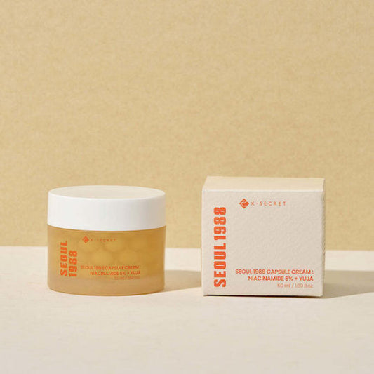 K-Secret Seoul 1988 Capsule Κρέμα Προσώπου για Ενυδάτωση, Αντιγήρανση & Λάμψη με Niacinamide 5% + Yuja 50ml