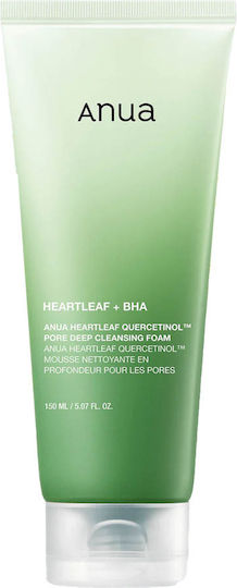 Anua Heartleaf Quercetinol Pore Αφρός Καθαρισμού Προσώπου για Ακνεϊκές Επιδερμίδες 150ml